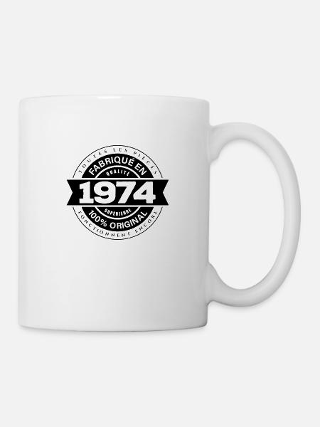 FABRIQUÉ EN 1974 - Mug blanc - blanc