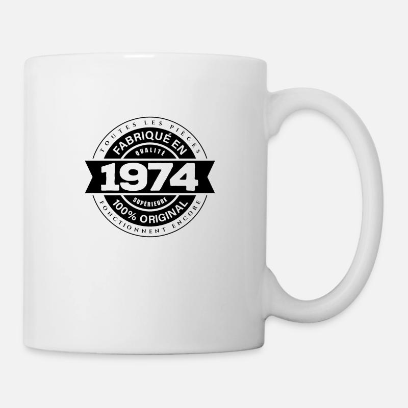 FABRIQUÉ EN 1974 - Mug blanc - blanc