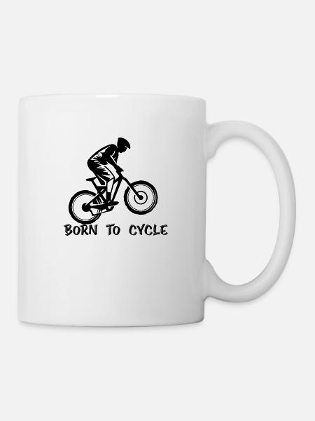 Fahrrad Biking Triathlon Cycling - Tasse - Weiß