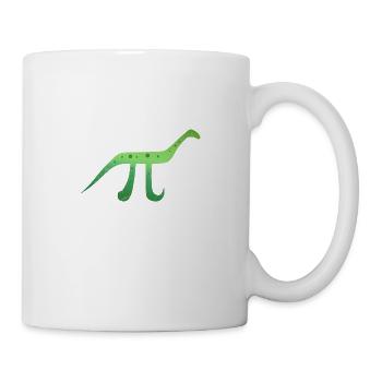 Mathe-Symbol Pinosaurus Pi Dinosaurier Geschenk - Tasse - Weiß - Rechts