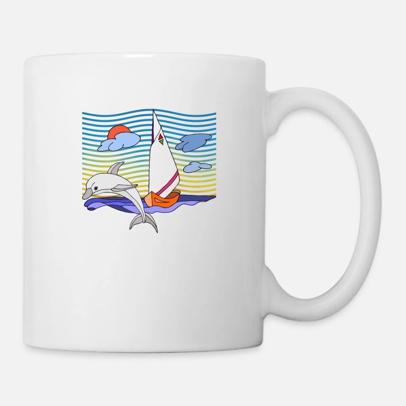 Segelboot - Tasse - Weiß