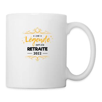UNE LÉGENDE PART À LA RETRAITE - 2022 - Mug blanc - blanc - Droite