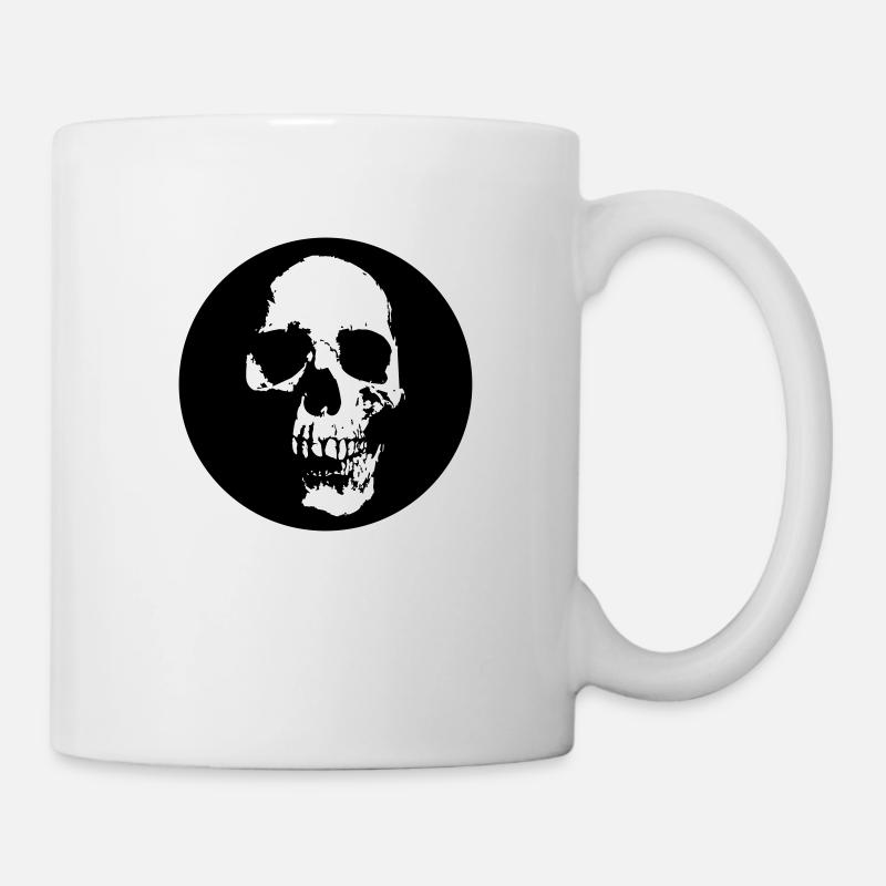 skull - Tasse - Weiß