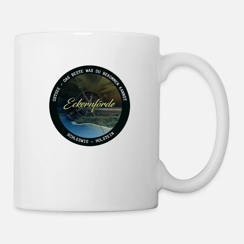 Ostsee - Eckernfoerde - Tasse - Weiß