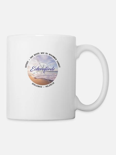 Eckernförde - Ostsee - Tasse - Weiß