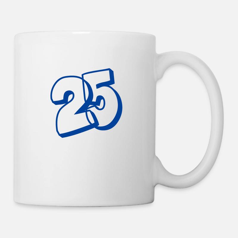 25 ème anniversaire - Mug blanc - blanc