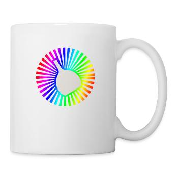 Bocksbeutel Regenbogen - Tasse - Weiß - Rechts