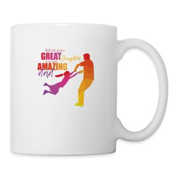 Father and daughter - Mug - white - Right