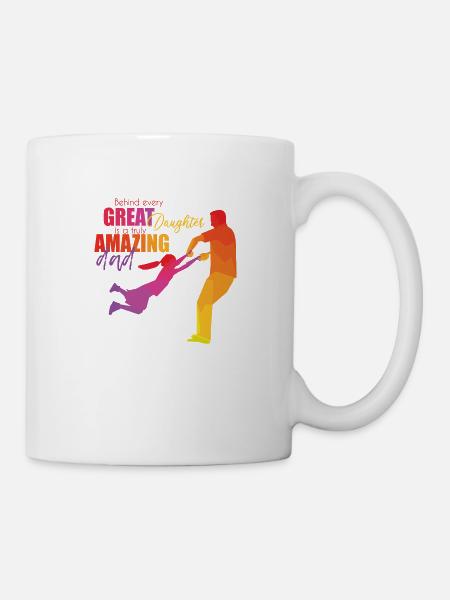 Père et fille - Mug blanc - blanc