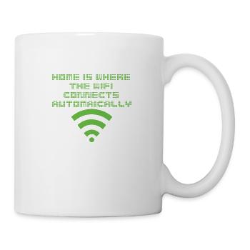 Wifi sans fil Wlan Gamer IT Programmer Cadeau - Mug blanc - blanc - Droite