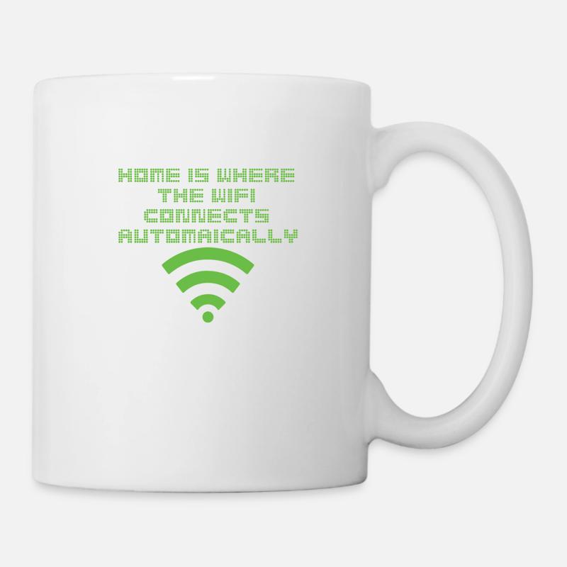 Wifi sans fil Wlan Gamer IT Programmer Cadeau - Mug blanc - blanc