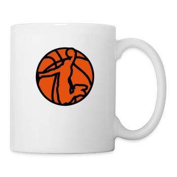 basketball player ball on it - Mug - white - Right