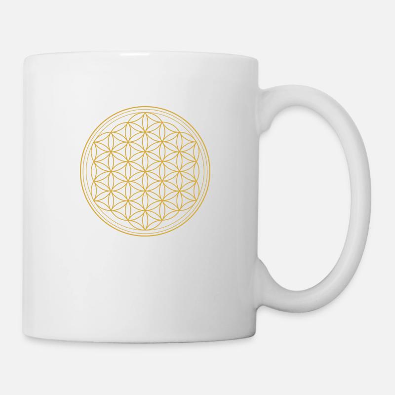 Blume des Lebens - Tasse - Weiß