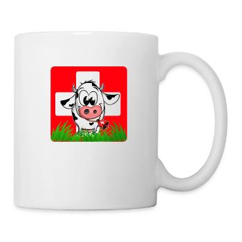 Swiss cow Swiss flag - Mug - white - Right