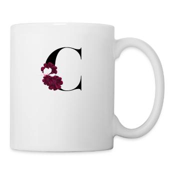 flowery letter C - Mug - white - Right