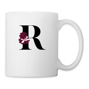 flowery letter R - Mug - white - Right