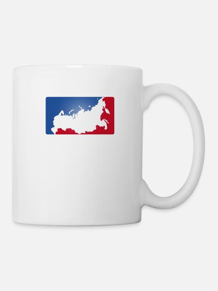 Made in Russia Retro sports Baseball - Tasse - Weiß