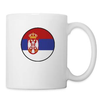 Serbia Flag Srbija Serbian Colors Yugoslavia - Mug - white - Right