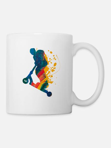 Trottinette - Mug blanc - blanc