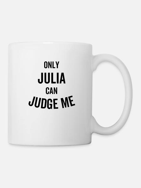 Seule Julia peut me juger - Mug blanc - blanc