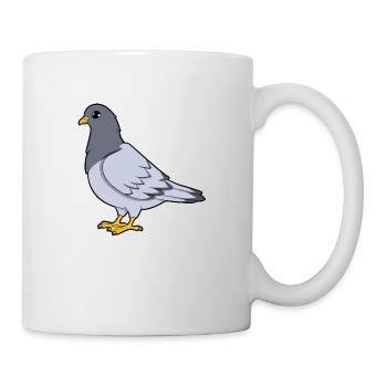 Taube - Tasse - Weiß - Rechts