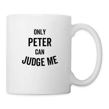 Only Peter Can Judge Me - Mug - white - Right