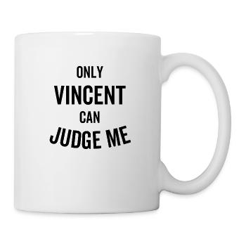 Seul Vincent peut me juger - Mug blanc - blanc - Droite