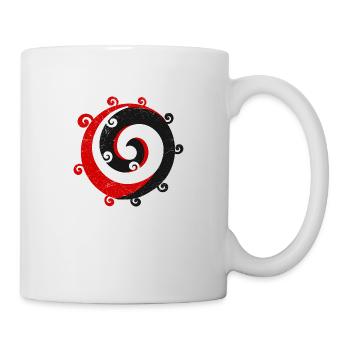 Maori Koru Maori Flagge Tribal Tattoo Geschenkidee - Tasse - Weiß - Rechts