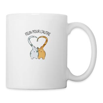 Felin pour l'autre - Mug blanc - blanc - Droite
