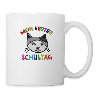Erster Schultag - Tasse - Weiß - Rechts