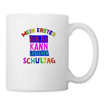 Erster Schultag - Tasse - Weiß - Rechts