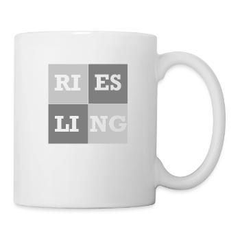 Riesling grau - Tasse - Weiß - Rechts