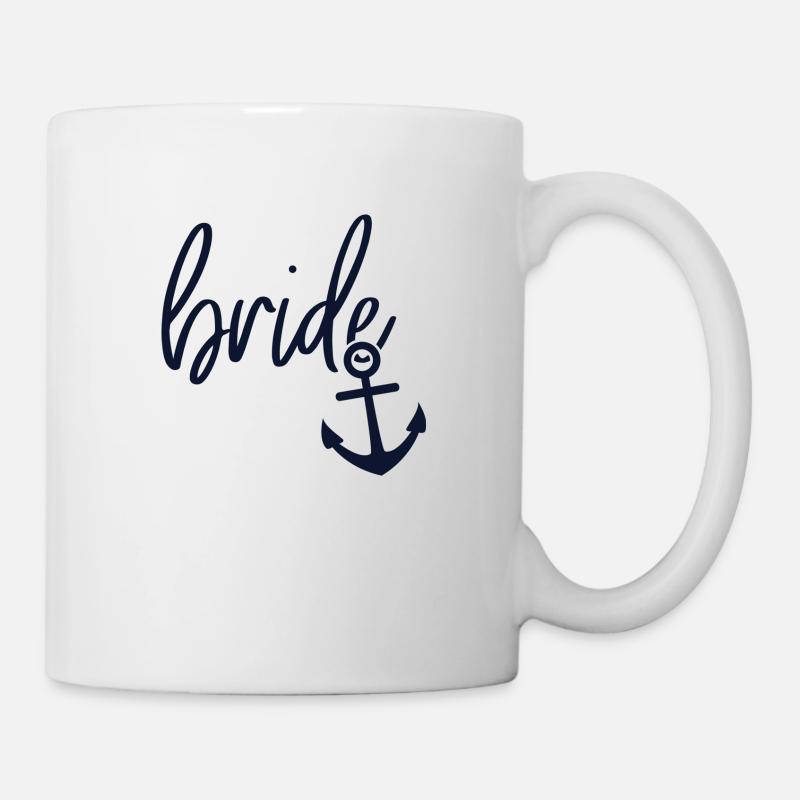 Bride Shirt | Hafen der Ehe - Tasse - Weiß
