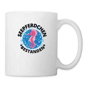 Seepferdchen, "abzeichen" , "schwimmabzeichen" - Tasse - Weiß - Rechts