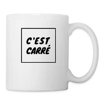 C EST CARRÉ - Humour maths Prof Géométrie Sciences - Mug blanc - blanc - Droite