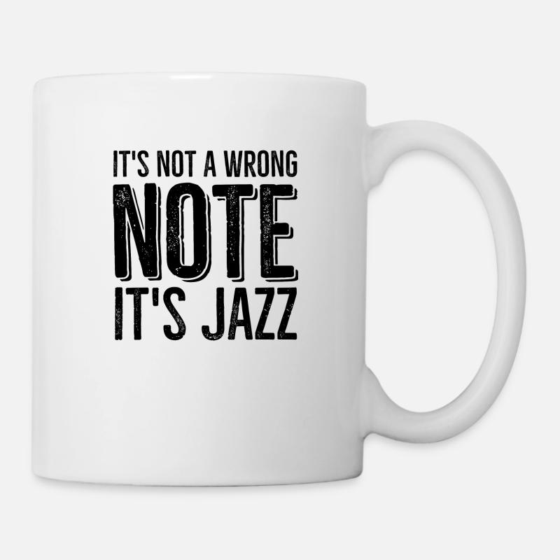 Ce n’est pas une mauvaise note C’est du jazz - Mug blanc - blanc