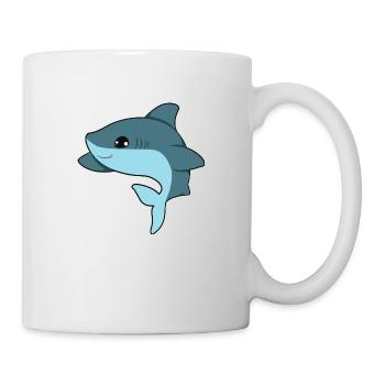 Requin - Mug blanc - blanc - Droite