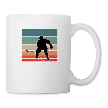 Eishockey Turnier Eis Hockey Trainer Hockey Fan - Tasse - Weiß - Rechts