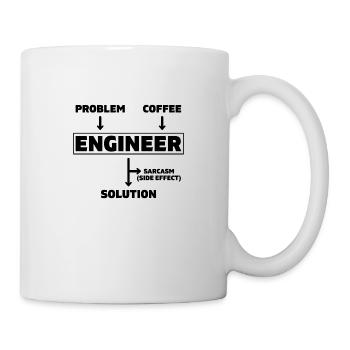 Probleme Coffee Ingenieurer Ingenieur Maschinenbau - Mug blanc - blanc - Droite