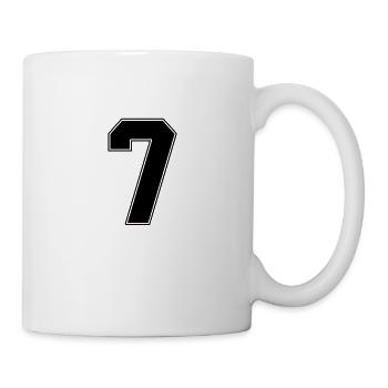 7 Jahre trikot 7 t-shirt nummer 7 - Tasse - Weiß - Rechts