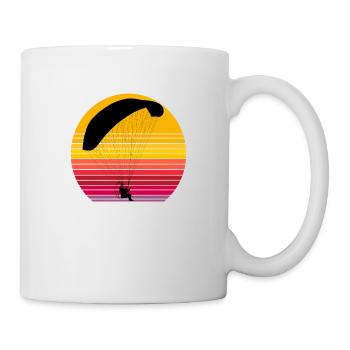 Vintage Design - Paramotor Shirt - Tasse - Weiß - Rechts