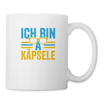 ICH BIN A KÄPSELE by The Manzanita´s - Tasse - Weiß - Rechts