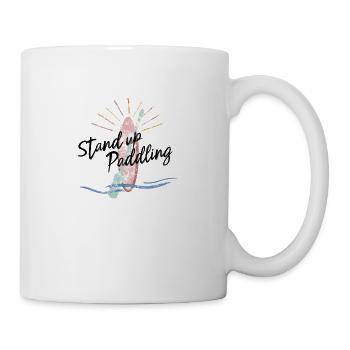 Stand Up Paddler SUP - Tasse - Weiß - Rechts