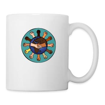 Kein Platz für Rassismus - Tasse - Weiß - Rechts