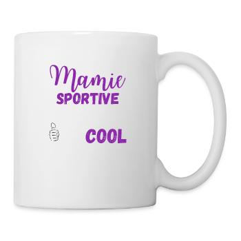 Je suis une mamie sportive - Mug blanc - blanc - Droite