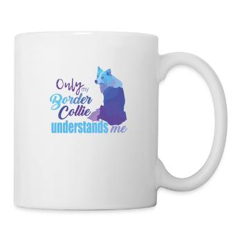 Border Collie - Tasse - Weiß - Rechts