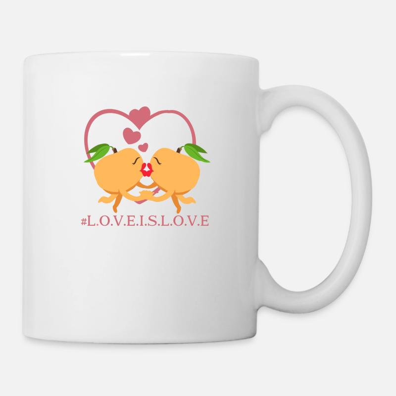 Abricots lesbien - Mug blanc - blanc