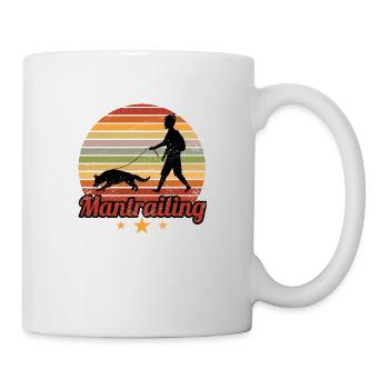 Mantrailing vintage by The Manzanita - Mug blanc - blanc - Droite