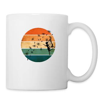 Butterfly Design Dandelions Meadow Hearts Fairies - Mug - white - Right
