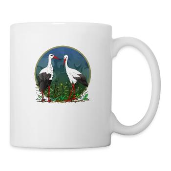 Störche - Tasse - Weiß - Rechts